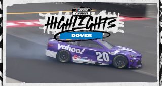 Christopher Bell goes for slide in qualifying at Dover