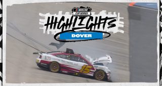 Kaz Grala hits hard during Cup Series practice