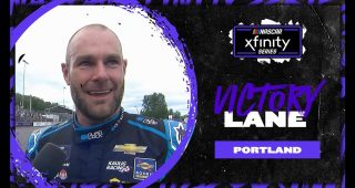 Van Gisbergen celebrates Portland win with rugby punt: ‘That was so much fun’