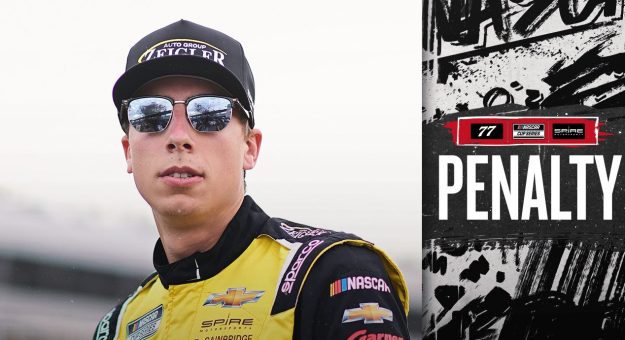 Visit Castigo para Carson Hocevar y el No. 77 por incidente en Nashville page