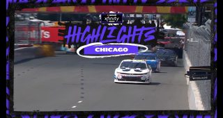 Shane van Gisbergen battles Kyle Larson for Stage 1 win