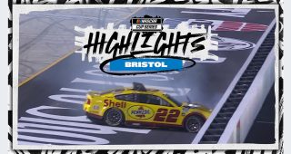 Joey Logano spins out of Turn 2, brings out caution