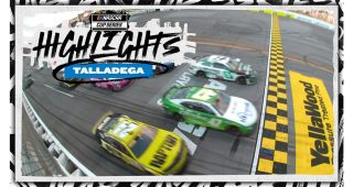 Ricky Stenhouse Jr. wins three-wide thriller at Talladega