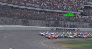 67th running of Daytona 500 is underway as Chase Briscoe leads field to green