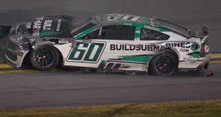Big crash at front of field leads to Ryan Preece flip in closing laps