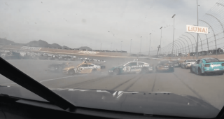 In-car camera: Michael McDowell’s view of Lap 195 wreck