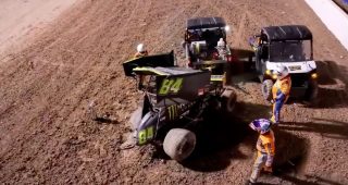 Ty Gibbs advances to A-Main, ends sprint car debut with flip