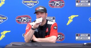 Chris Gayle on Darlington money stop, No. 11 pit crew