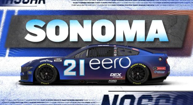 Visit Autos con nuevo look NASCAR 2025 en el Sonoma Raceway page