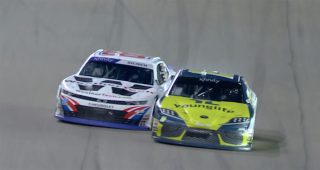 Almirola snatches lead late, makes contact with Zilisch