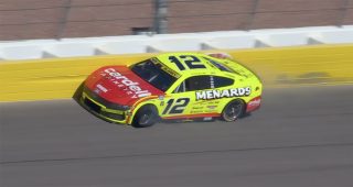 Ryan Blaney crashes out at Las Vegas after hitting wall in Stage 1