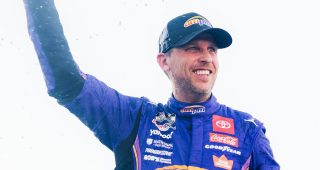 Emotional Hamlin soaks in his 60th Cup win at Las Vegas