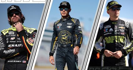 ryan blaney, kyle larson and william byron