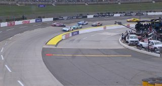 Contact from Daniel Suárez sends Carson Hocevar spinning