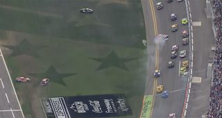 Zilisch gets out of line after contact, leading to Stage 2 multicar wreck