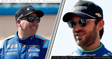 Split image of Michael McDowell and Daniel Suárez.