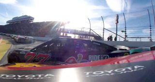 In-car: Wallace’s contact with Hocevar sparks messy pileup