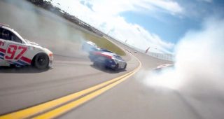 Only the crash sounds: Hear the chaos at Talladega