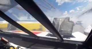 In-car camera: Blaney gets collected in huge Talladega pileup