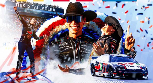 Visit Carson Hocevar ganó la Jack Link’s 500 de la Cup Series 2026 en el Talladega Superspeedway page