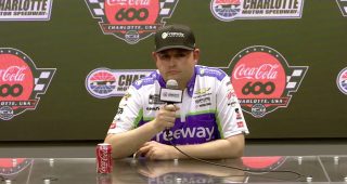 Sparks on bringing Coke 600 trophy home to old KBM shop