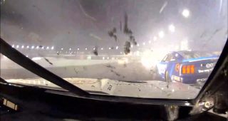 In-car: Custer narrowly escapes late, multicar crash at Charlotte