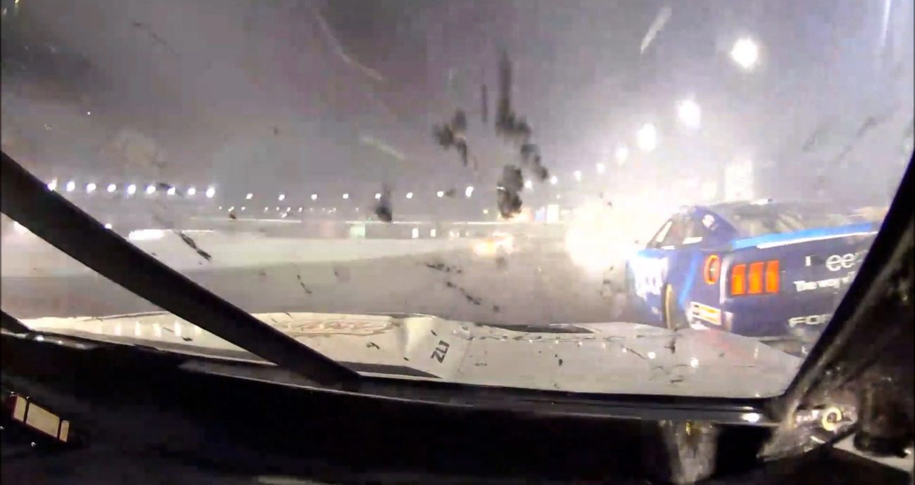 Custer Cars Ride In-car: Custer narrowly escapes late, multicar crash at Charlotte ...