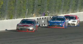 Justin Allgaier holds on for Pocono victory