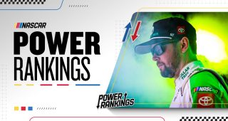 A Power Rankings graphic showing Erik Jones.