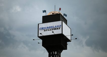 NASCAR O'Reilly Auto Parts Series delay at Chicagoland.