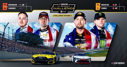Tyler Reddick's No. 45 Toyota makes the rounds on the frontstretch at Chicagoland Speedway