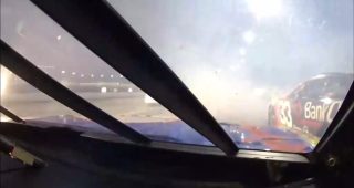 In-car: Chase Elliott’s near miss of multicar wreck