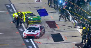 Disaster averted: Cindric, Suárez avoid pit-road collision