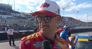 Logano scores Gateway pole, targets max points