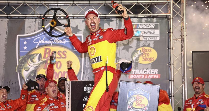 Joey Logano ganó la Bass Pro Shops Night Race de The Chase Cup Series 2026 en Bristol