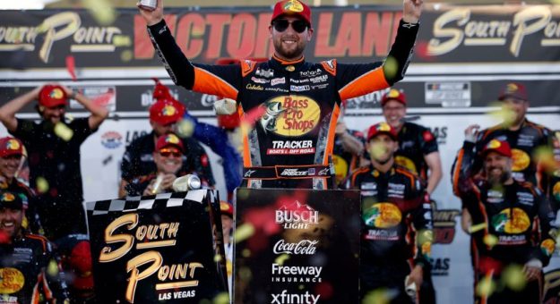 Visit Chase Briscoe ganó la South Point 400 de The Chase Cup Series 2026 en Las Vegas page
