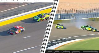 Briscoe wins Las Vegas nail-biter as Larson, Reddick tangle late