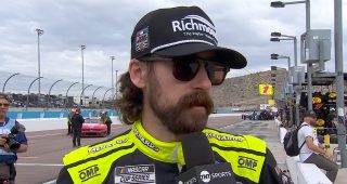 Blaney wins Phoenix pole, leads all-Penske front row